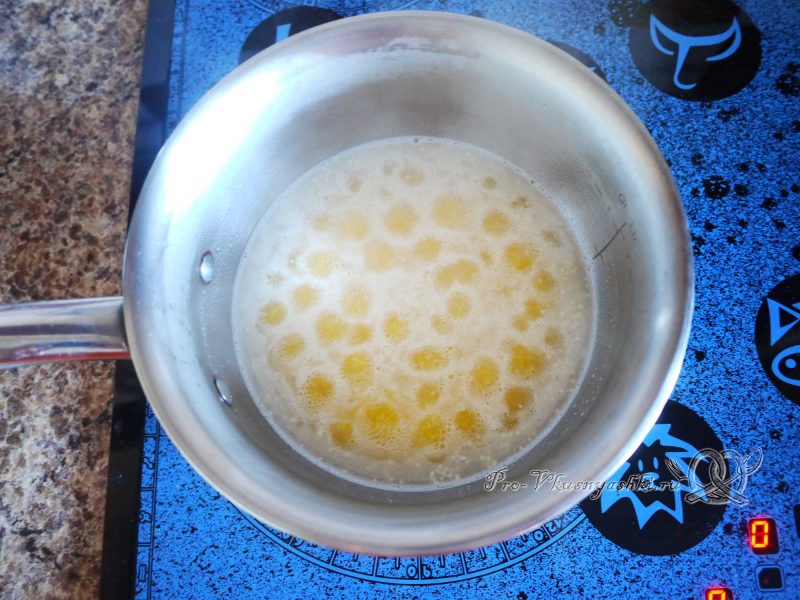 Кукурузная каша на молоке - варка крупы на воде