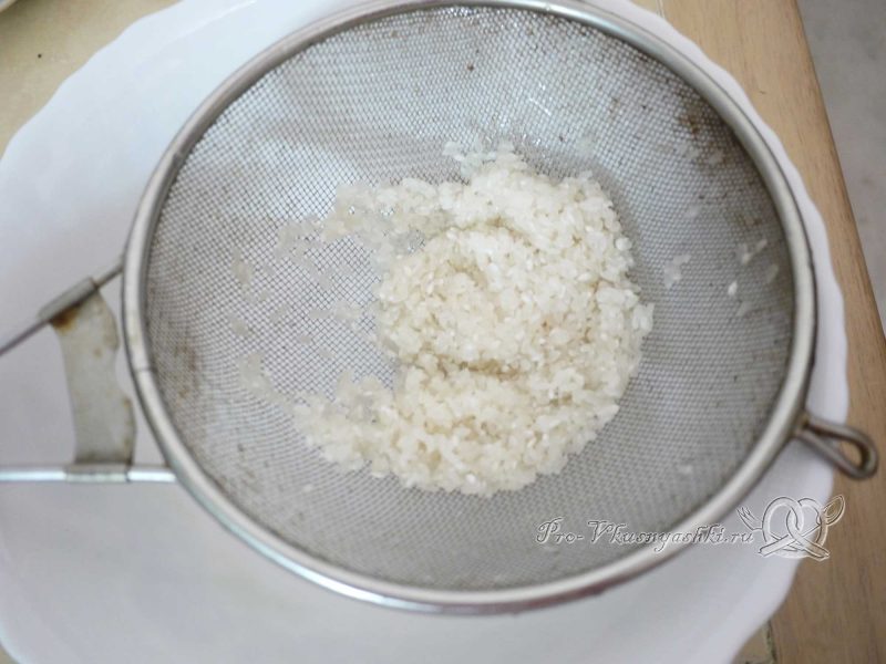 Суп Харчо - промываем рис