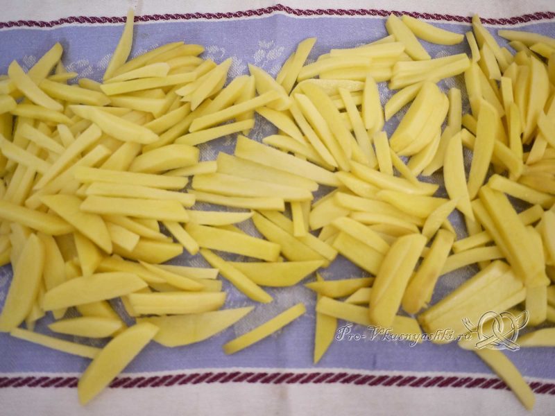 Картофель фри - сушим картофель