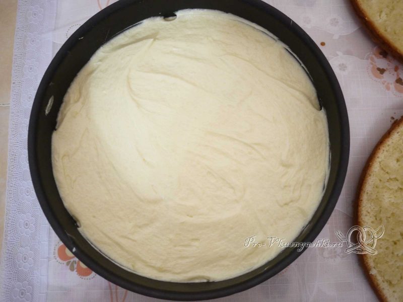 Бисквитный торт Муслин - второй слой
