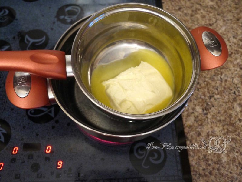 Домашний твердый сыр - нагреваем сливочное масло