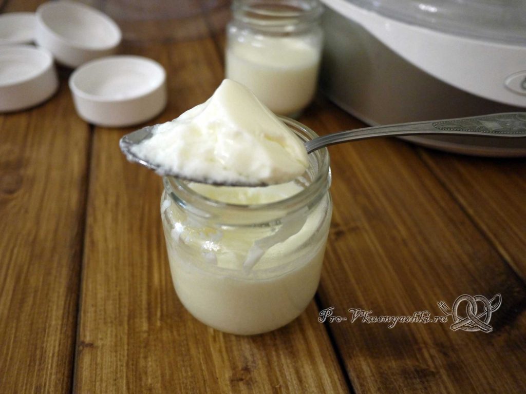 Домашний йогурт без закваски - готовый йогурт