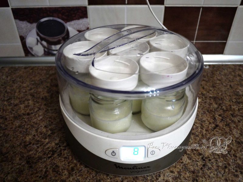 Домашний йогурт без закваски - выставляем таймер йогуртницы