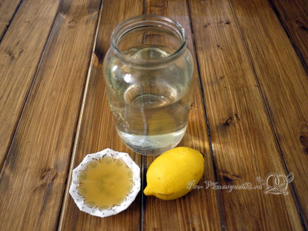 Напиток из меда и лимона - ингредиенты