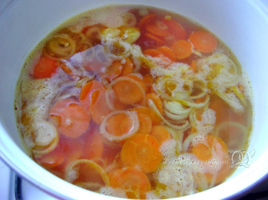 Суп Куллама с говядиной - варим овощи