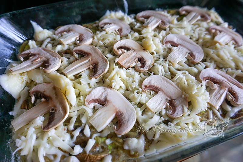 Запеканка из кабачков с грибами в духовке - украшаем запеканку